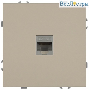 Розетка Эра Galaxy 15-3107-04 информационная RJ45 IP20 шампань Б0070741