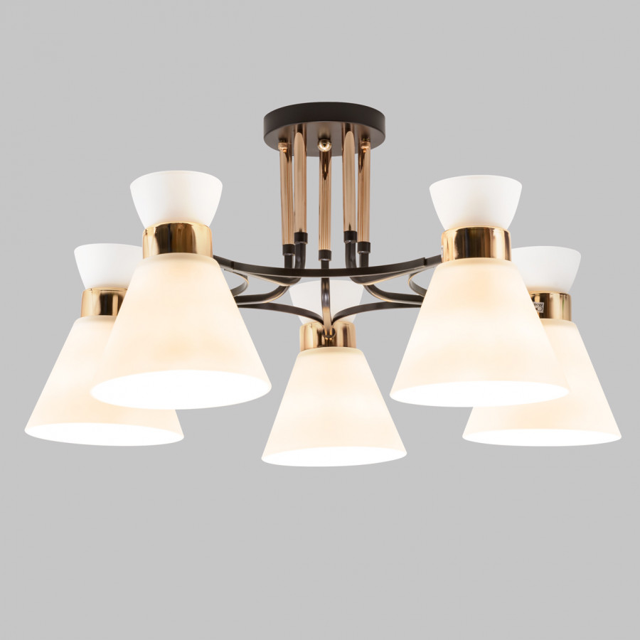 потолочная люстра imex md.5692-5-s-coffee+fgd