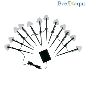 Светильник на солнечных батареях Uniel USL-S-830/PM020 Multicolor Mushrooms Set12 UL-00011676
