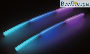 Светодиодная лента герметичная Arlight MOONLIGHT-BLACK-TOP-G280-D25mm 24V RGB 360deg (14.4 W/m, IP65, 3m, wire x1) 047040