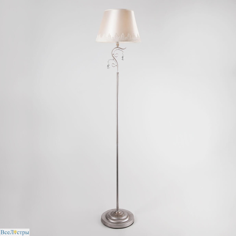 торшер eurosvet incanto 01023/1 серебро