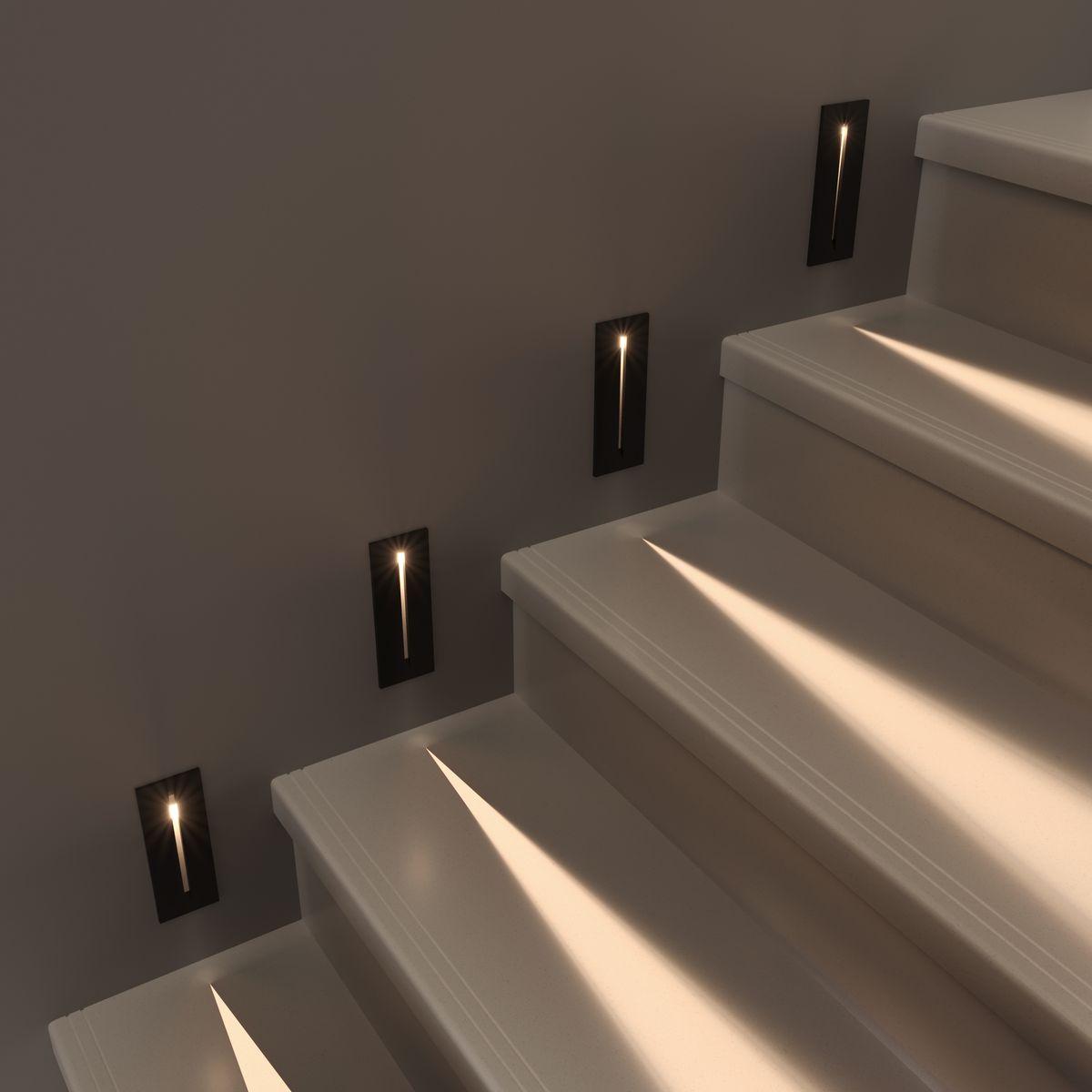 встраиваемый светодиодный светильник elektrostandard step 8 40108/led черный 4690389174773
