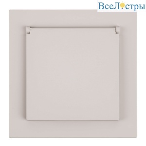 Розетка 1-местная Stekker 250В 16А Мия RST16-3112-08 50485
