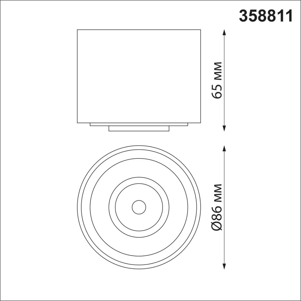 накладной светильник novotech gesso 358811