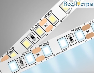 Светодиодная лента Ambrella Light LED Strip 12В 2835 9,6Вт/м 6500K 5м IP20 GS1103
