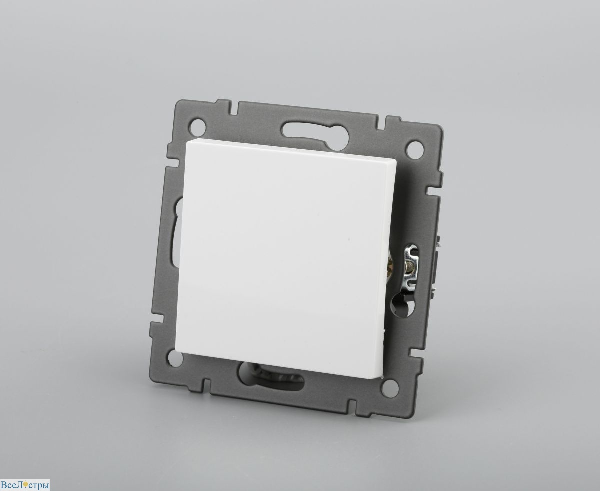 механизм выключателя одноклавишный перекрёстный arlight swt-mkx1-pl-wh-v (250v, 10a) 049875