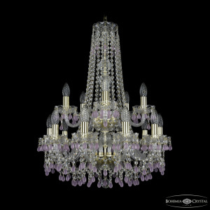 Подвесная люстра Bohemia Ivele Crystal 1410/10+5/195/h-74/2d G V7010