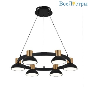 Подвесная люстра Indigo Traforo 11059/6P Black V000182L