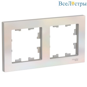 Рамка 2-ая, универсальная Systeme Electric AtlasDesign Жемчуг ATN000402