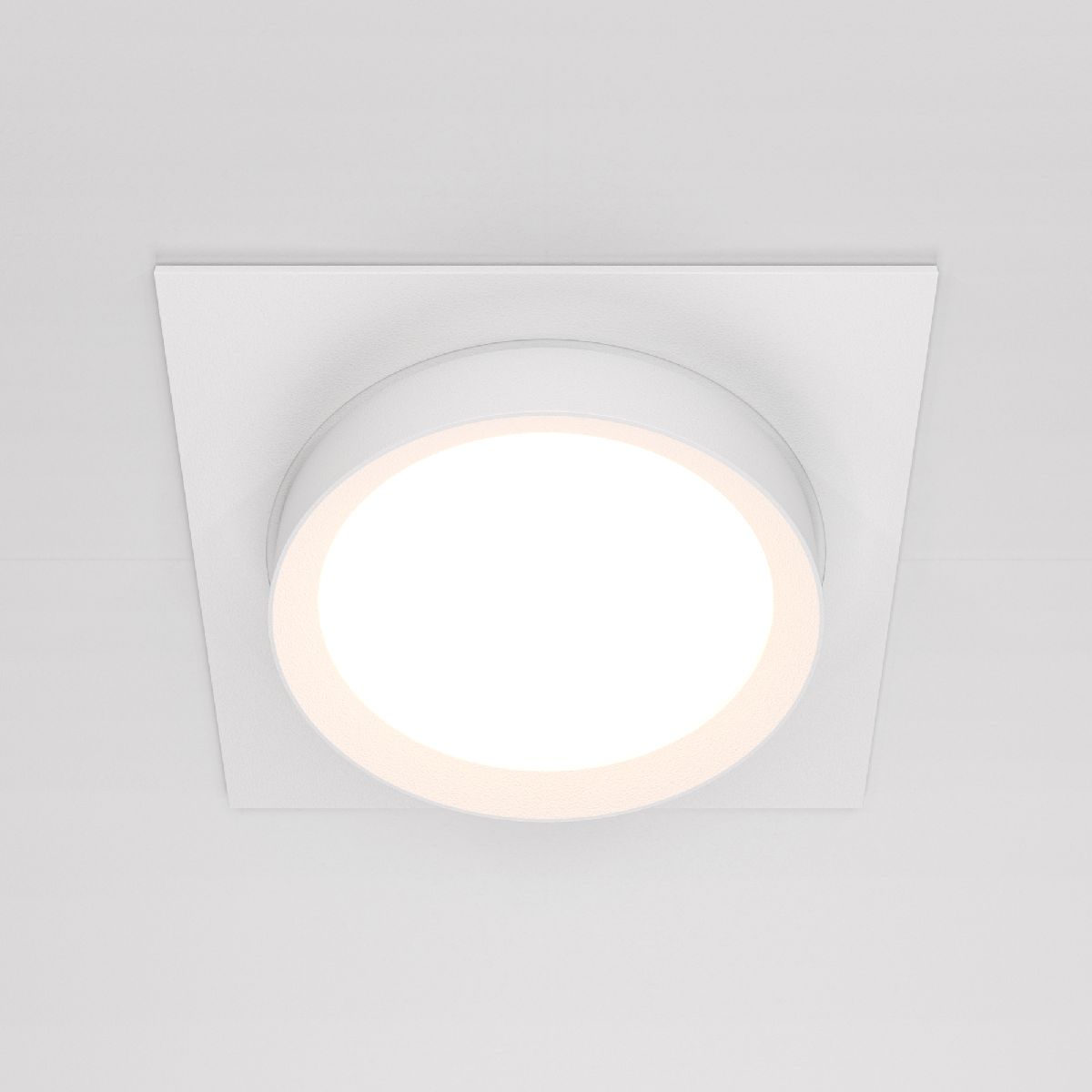 встраиваемый светильник maytoni technical hoop dl086-gx53-sq-w