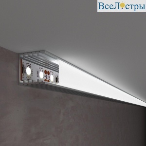 Профиль встраиваемый угловой алюминиевый с рассеивателем Elektrostandard 2-ALP016 a061361