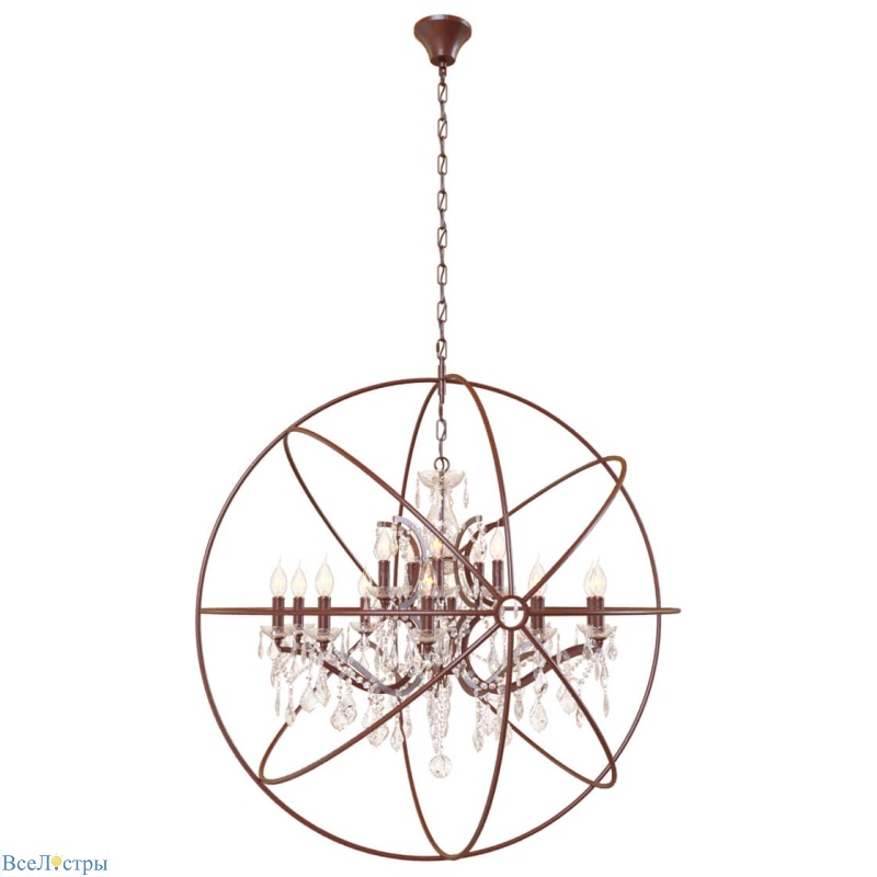 подвесная люстра loft it foucaults orb crystal loft1897/15