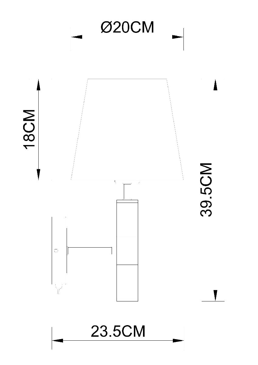 бра arte lamp robert a5066ap-1bk