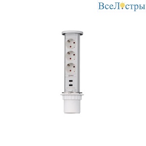Блок розеток 105W (3 секции и 2 USB) Mebax 00-00001162