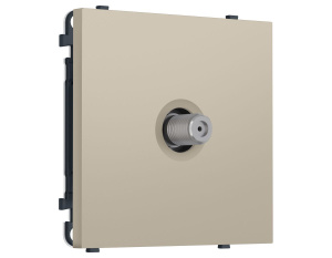 Комплект механизма TV розетки SAT SIGMA Кашемир 5-2400MHz 3.5dB QUANT PRO Ambrella Volt MS353050 (SP3530, PR215)