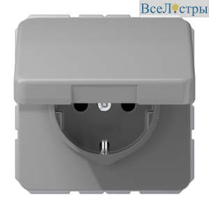 Розетка штепсельная Schuko Jung CD1520BFKIKLGR