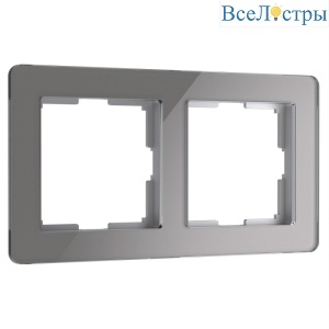 Рамка на 2 поста Werkel Acrylic графит 4690389184864 W0022704