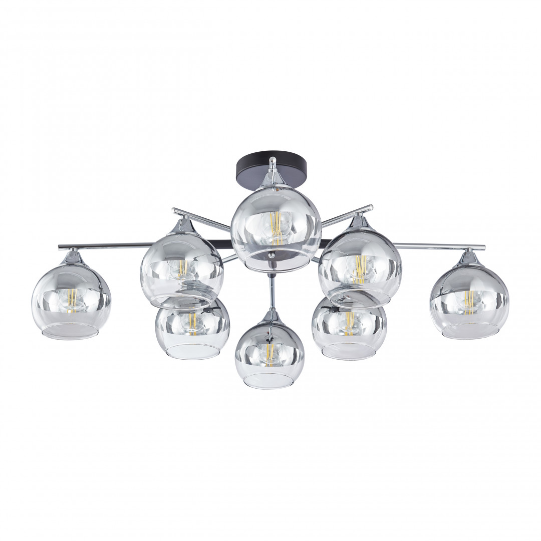 люстра на штанге arte milano napoli 339354/8 cr+bk