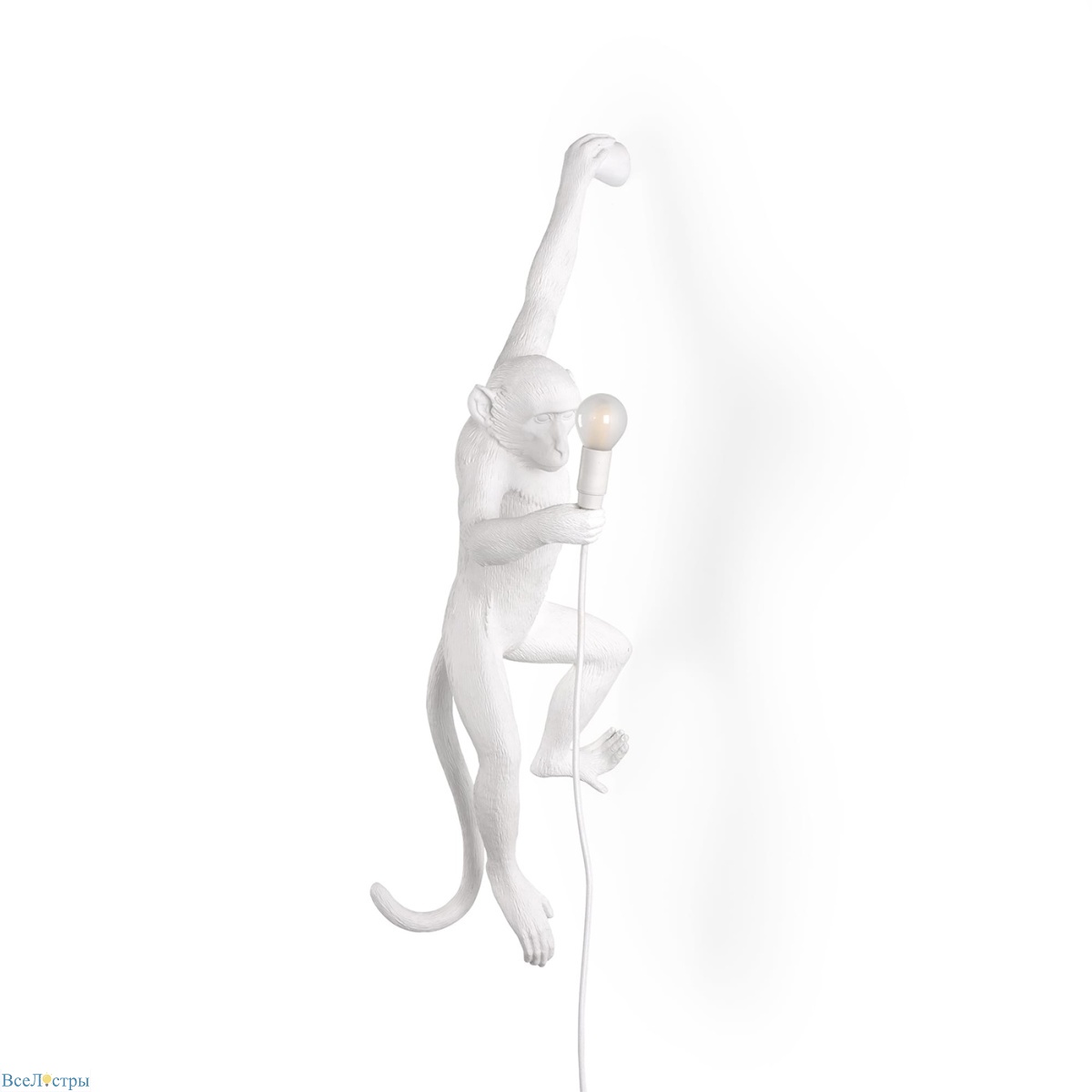 настенный светильник monkey lamp hanging left seletti