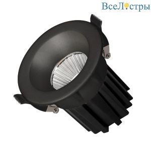 Встраиваемый светильник Arlight MS-ATOLL-BUILT-R86-10W Warm3000 (BK, 36 deg, 230V) 044612