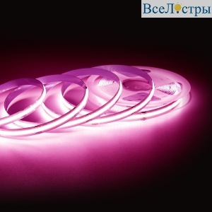 Светодиодная лента Apeyron 2м, 24В, 14Вт/м, COB, 512д/м, IP20 Розовый 205ОО