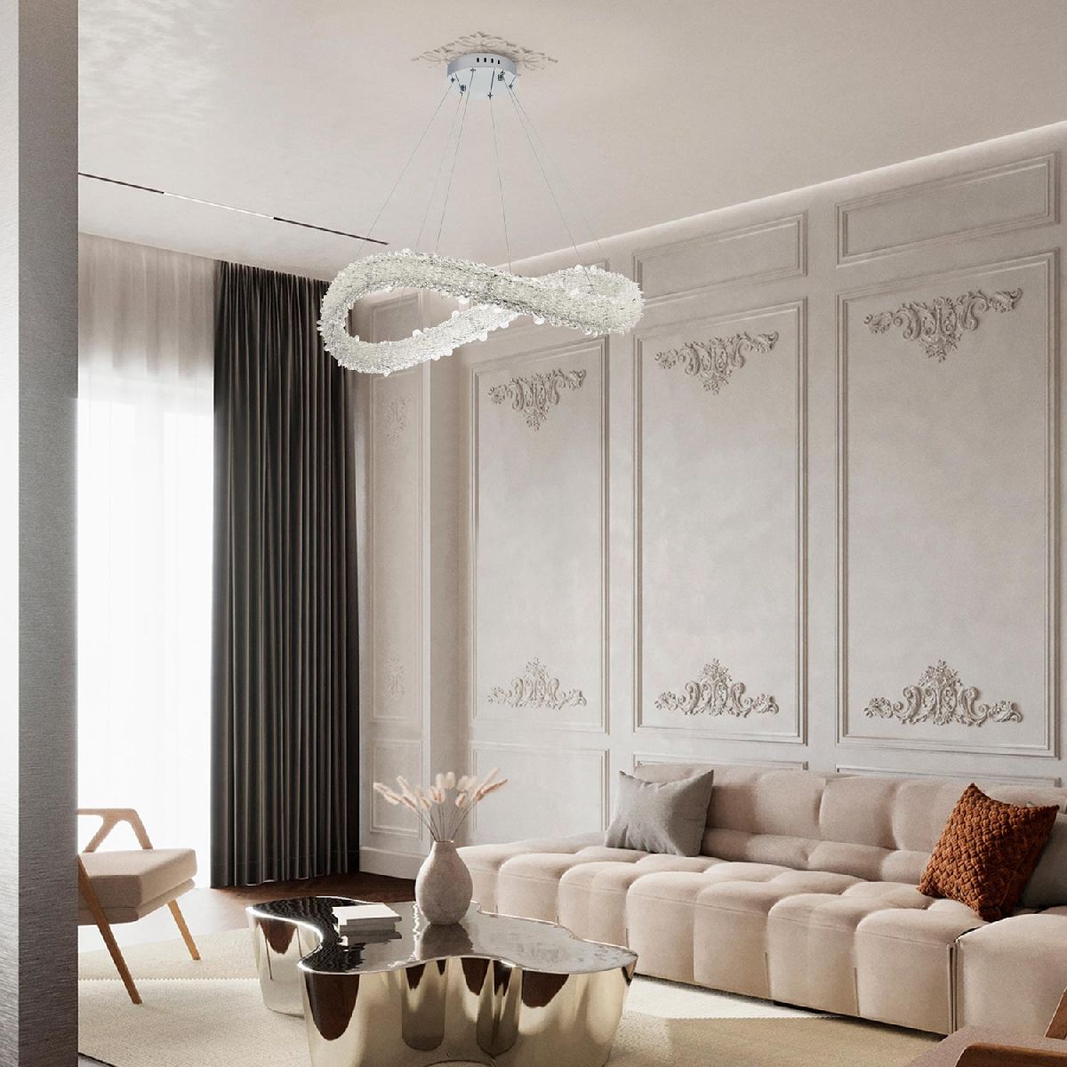 подвесная люстра modestyle ms.5003.800 cr