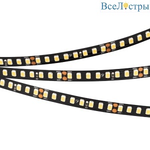 Светодиодная лента Arlight RT-A160-BLACK-8mm 24V Warm3000 (12 W/m, IP20, 2835, 5m) (Arlight, высок.эфф.150 лм/Вт) 029426(2)