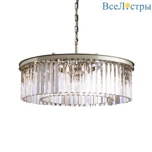 Подвесная люстра Delight Collection 1920s Odeon KR0387P-10B chrome/clear