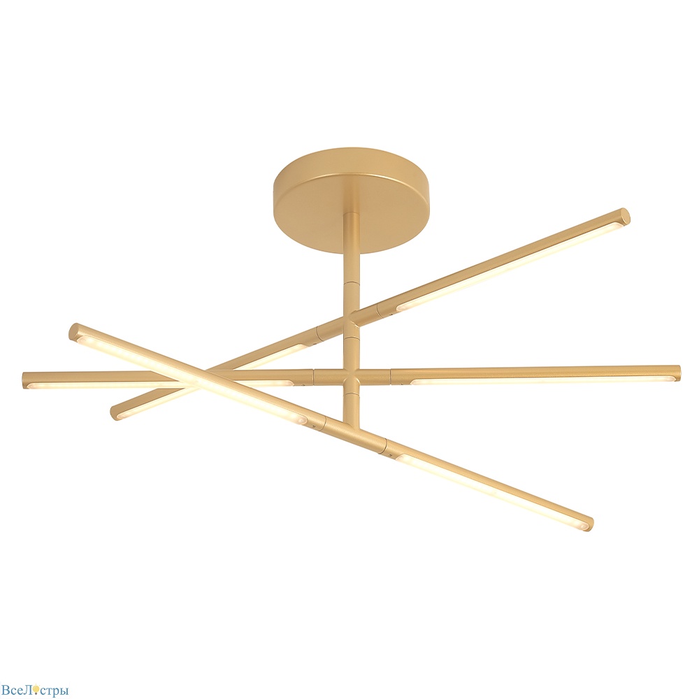 люстра на штанге crystal lux largo pl32w d730 gold