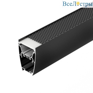 Алюминиевый профиль Arlight LINE-5075-U-HONEYCOMB-2000 BLACK 044885