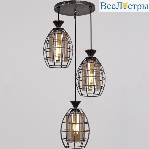 Подвесной светильник Reluce 03525-0.9-03 BK+GD