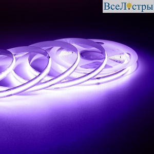 Светодиодная лента Apeyron 5м, 24В, 11Вт/м, COB, 352д/м, IP20 Фиолетовый 192ОО