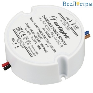 Блок питания Arlight ARJ-SP-42800-PFC-TRIAC-R (36W, 27-42V, 800mA) 040968