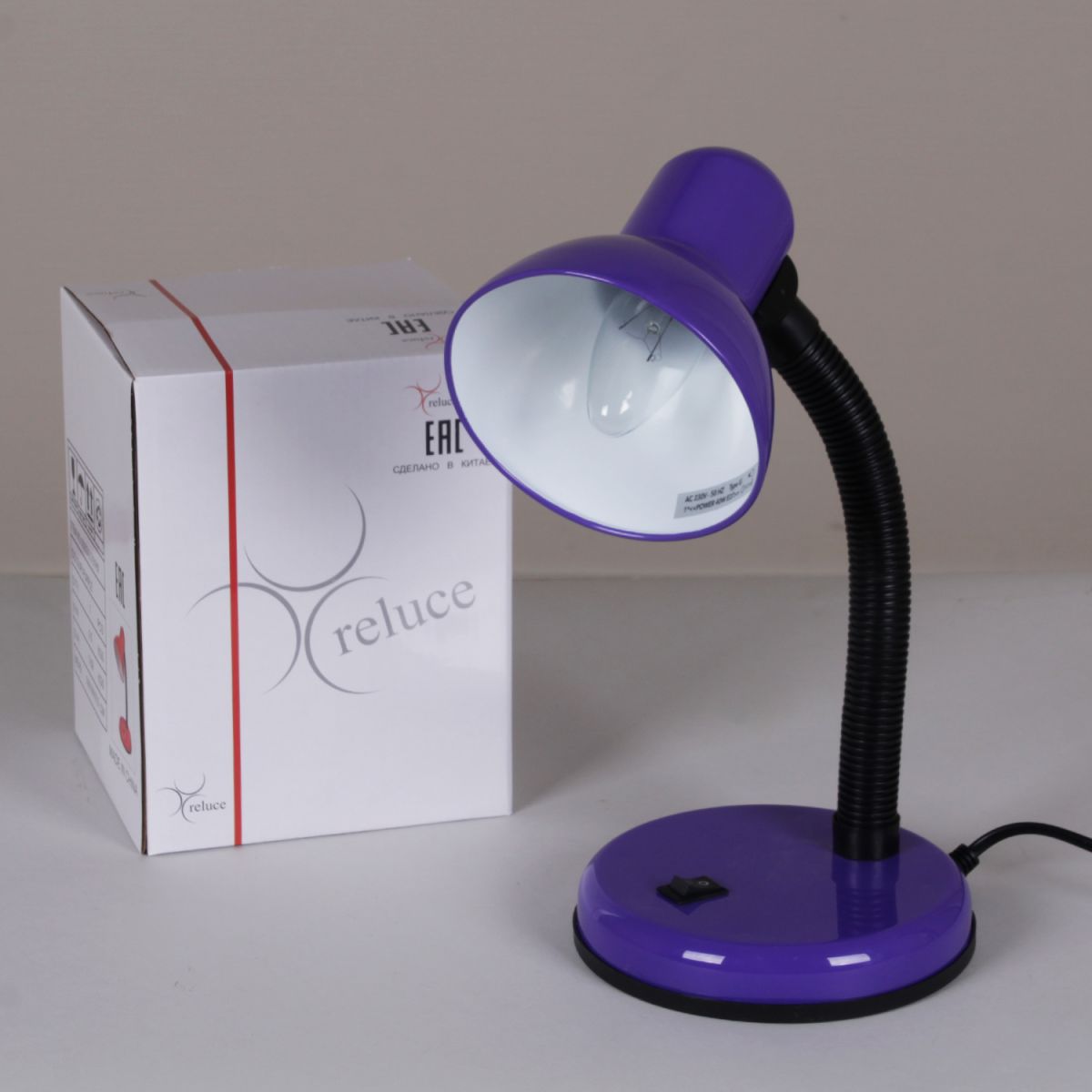 настольная лампа reluce 00203-0.7-01 purple