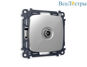 Комплект механизма TV розетки оконечной 50-870 MHz 1dB Ambrella Volt Omega MO413010