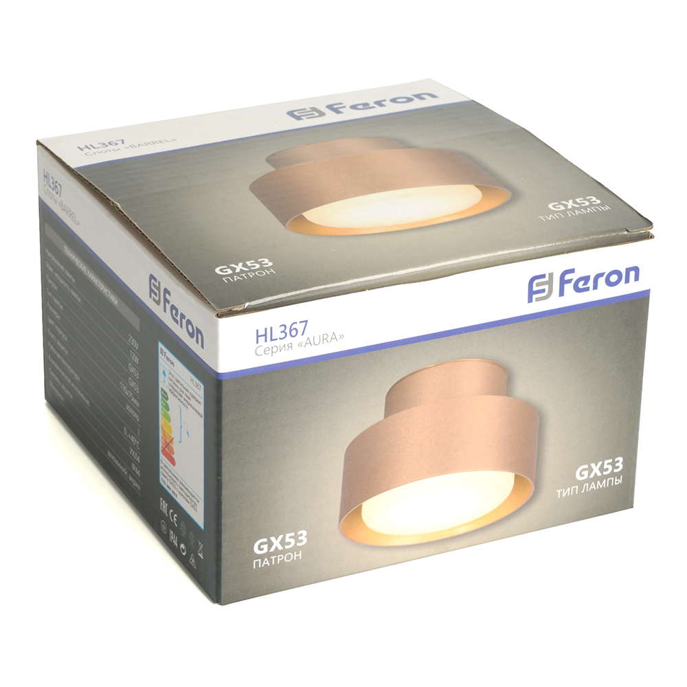 накладной светильник feron hl367 48408