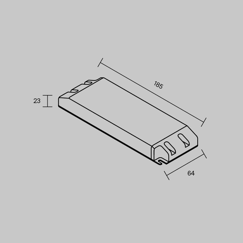 источник напряжения maytoni led strip psl025 48в 60вт ip20 831013