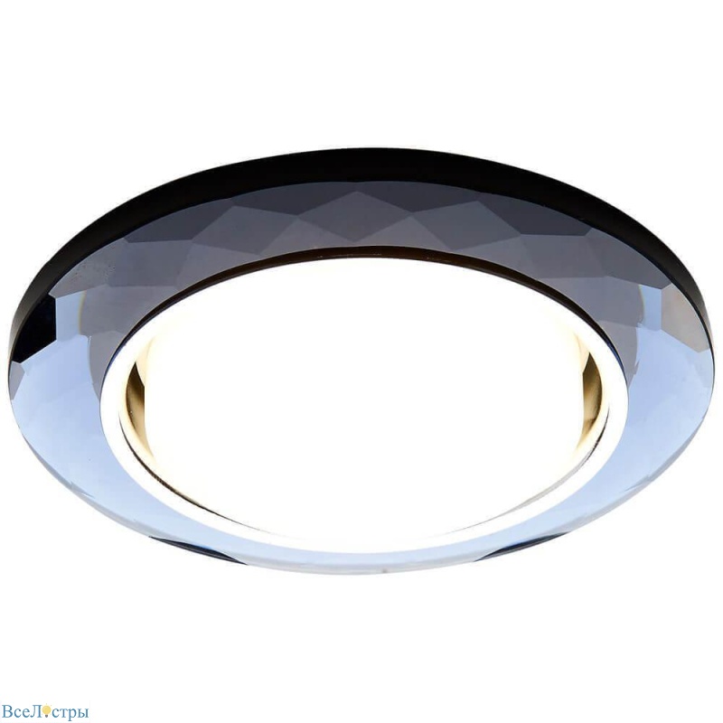встраиваемый светильник ambrella light gx53 classic g8077 bk