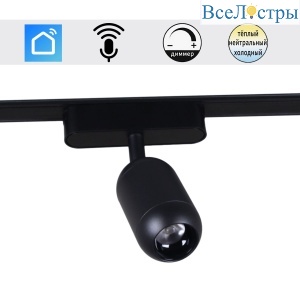 Трековый магнитный светильник (CCT+SMART) Reluce 13009-9.3-001UR magnetic Led7W BK CCT+SMART