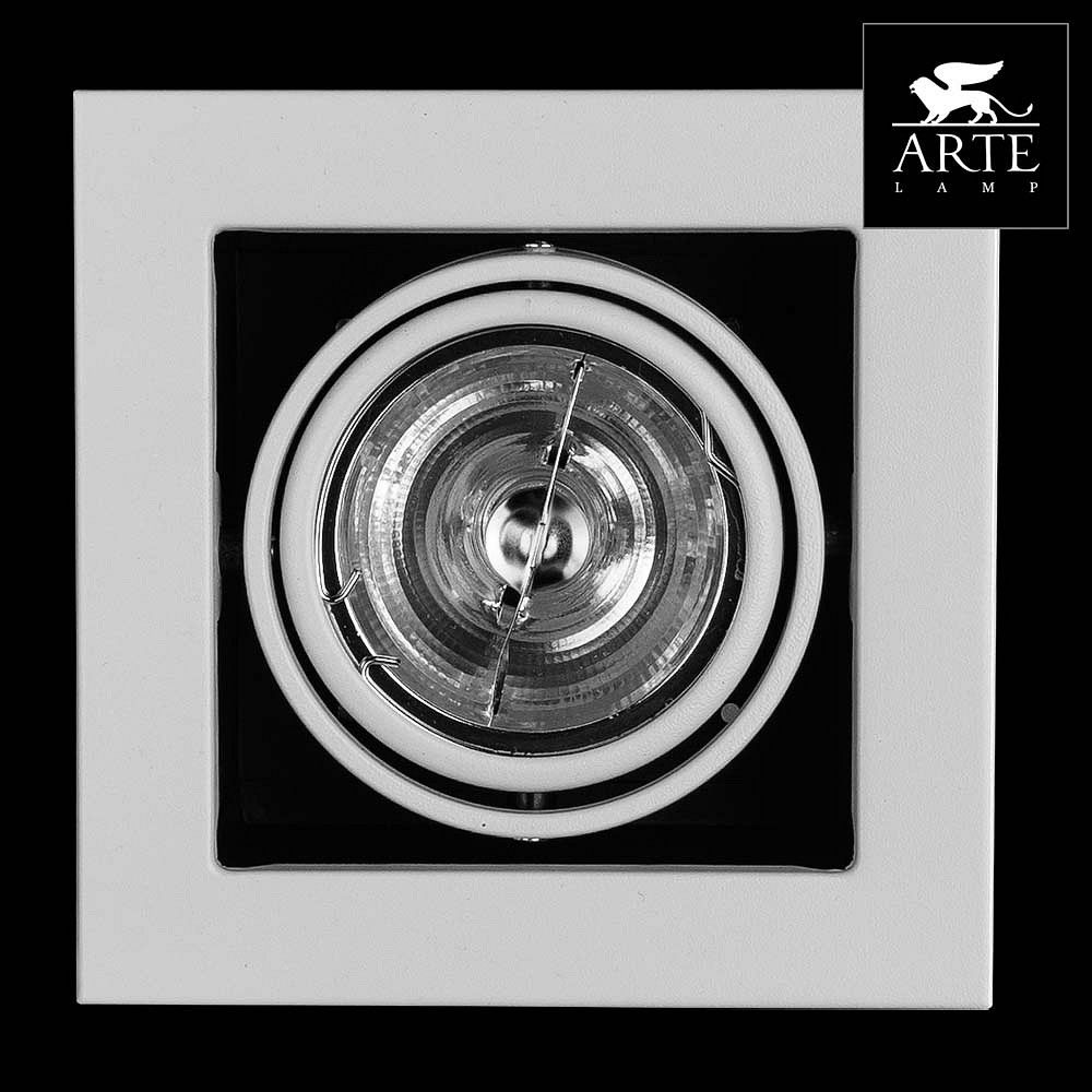 встраиваемый светильник arte lamp technika a5930pl-1wh