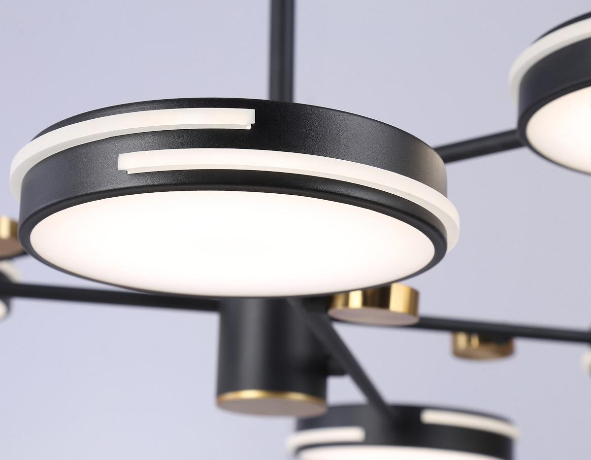 подвесная светодиодная люстра ambrella light comfort linetech fl51639