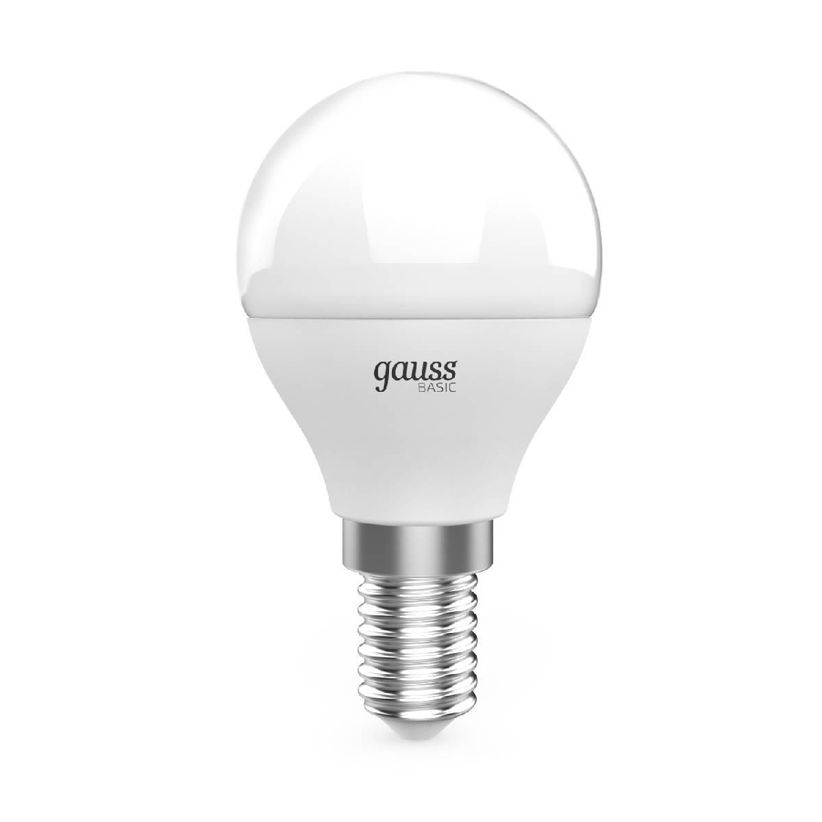 лампа светодиодная gauss basic e14 5,5w 4100k 10531252t