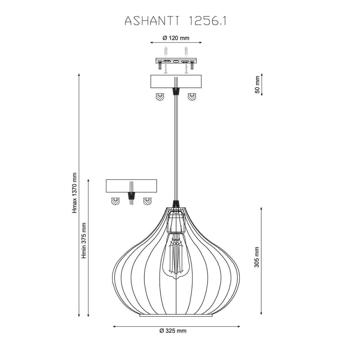 подвесной светильник lucia tucci ashanti 1255.1
