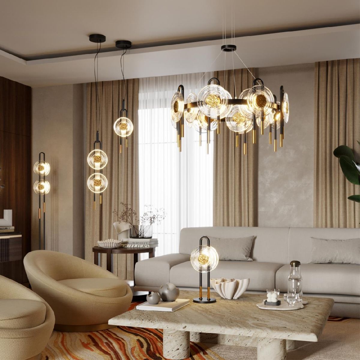 подвесная люстра odeon light magnet modern 5407/92l