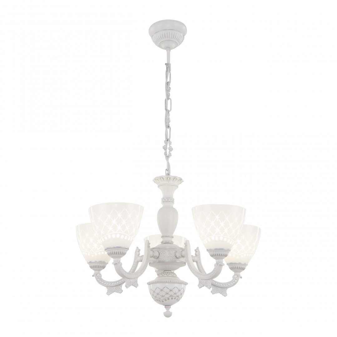 подвесная люстра arte milano 343837/5 wt+sl