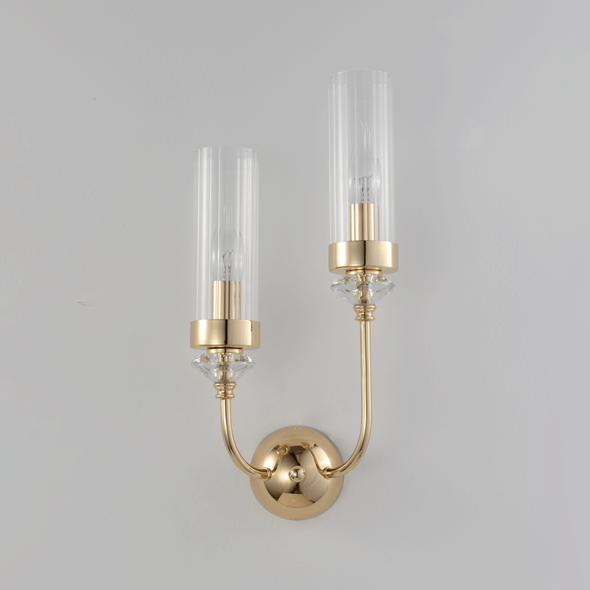 бра crystal lux secret ap2 gold