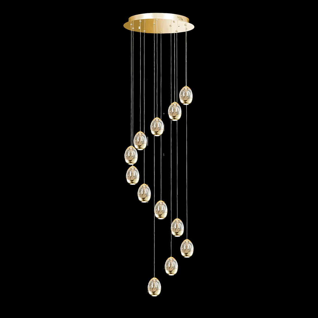 каскадная люстра delight collection terrene md13003023-12a gold