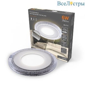 Встраиваемый светодиодный светильник Gauss Backlight Bubbles BL314