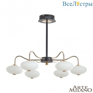 Люстра на штанге Arte Milano Neapolis 273908/6 BK/GD