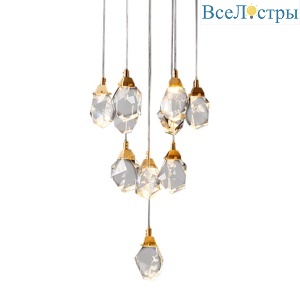 Подвесной светильник Delight Collection Crystal rock MD-020B-11 gold
